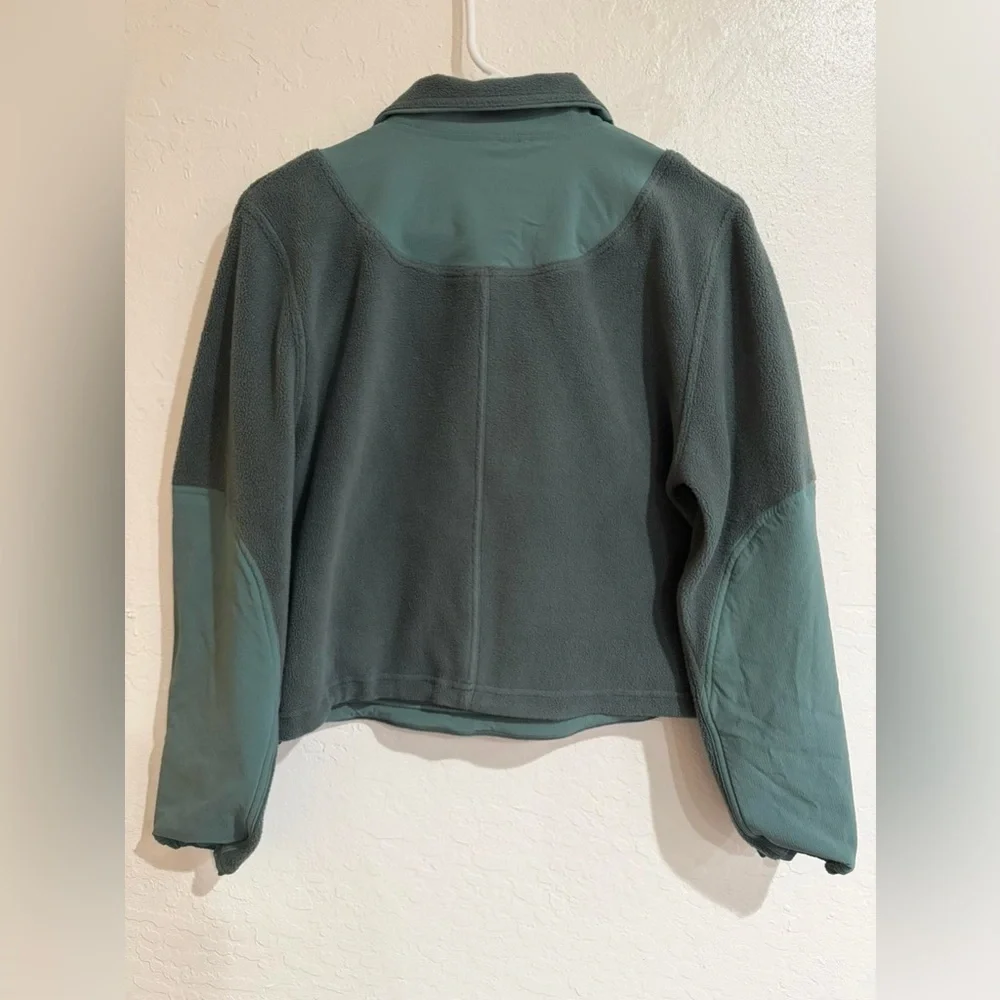 Lululemon Dark Forest / Medium Forest Fleece + Ripstop Hiking Pullover size 4